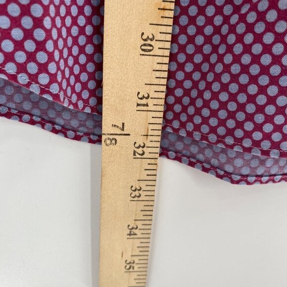 Charles Tyrwhitt Long Sleeve Polka Dot Button Down Shirt Men’s Size XL - Picture 8 of 8